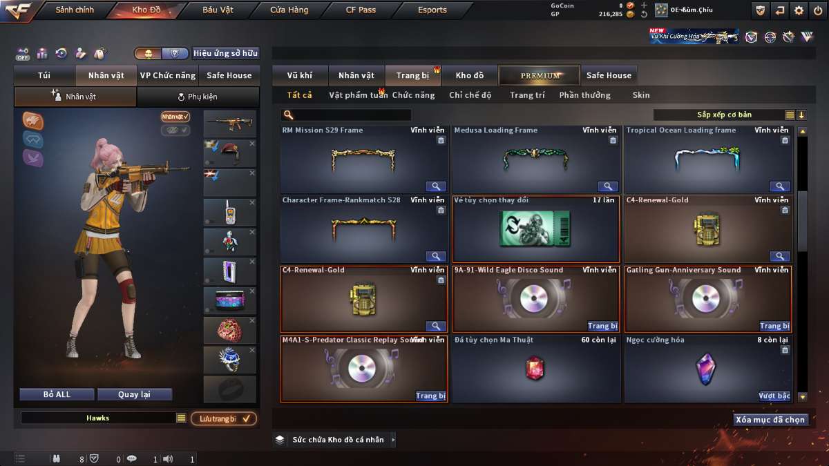 shop acc cf uy tin gia re